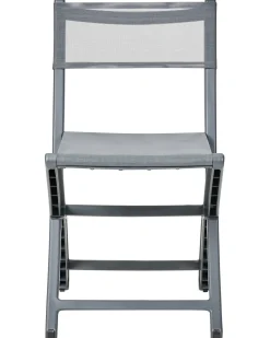 Beliani Set di 4 sedie da giardino TALCA scuro Grigio