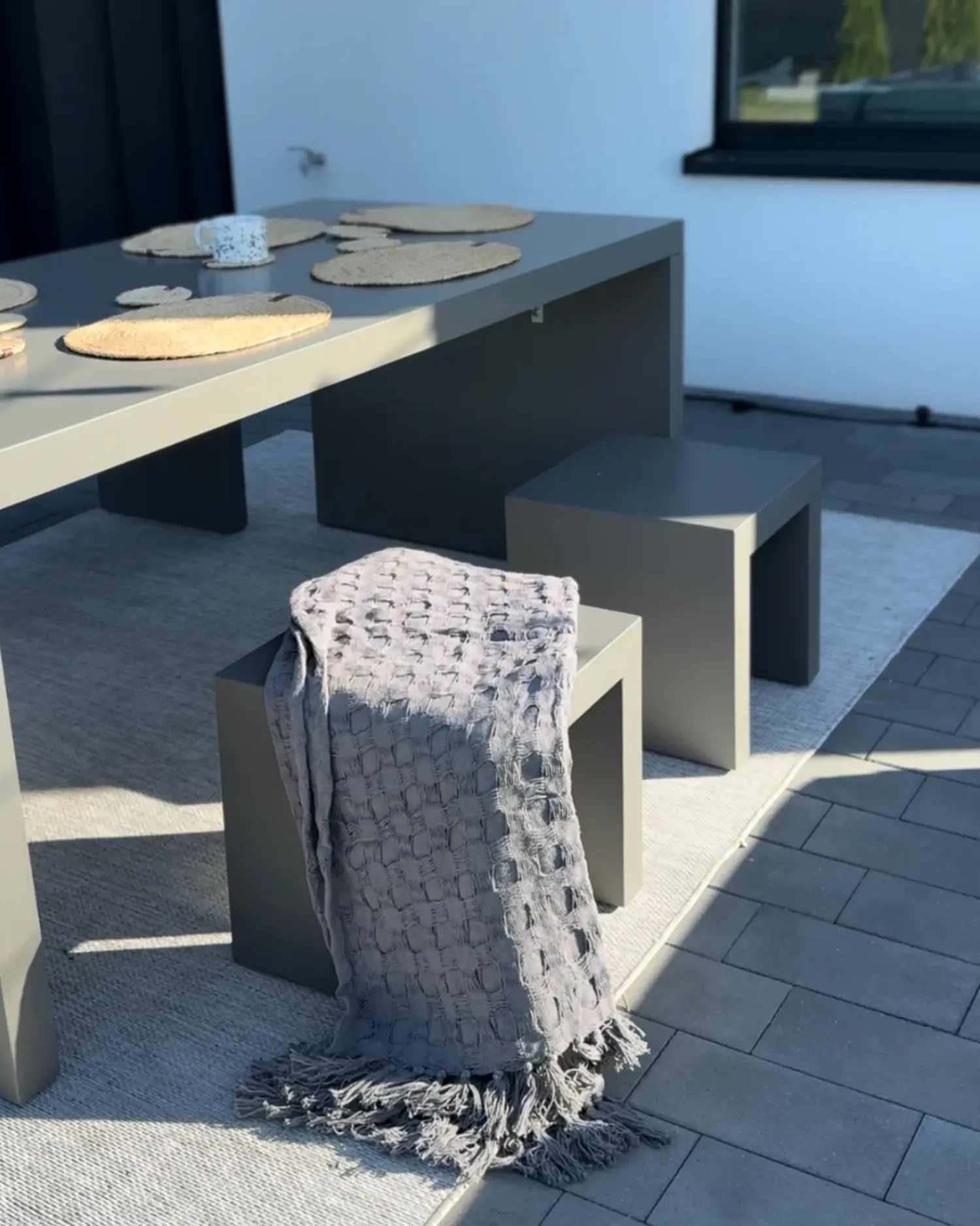 Discount Beliani TARANTO Cemento Grigio