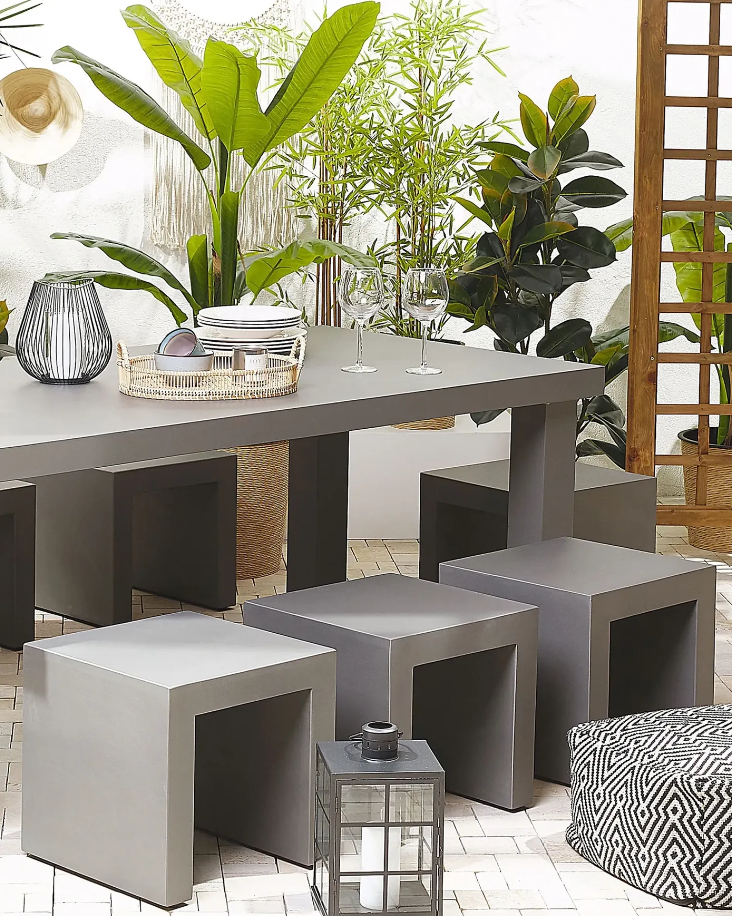 Discount Beliani TARANTO Cemento Grigio