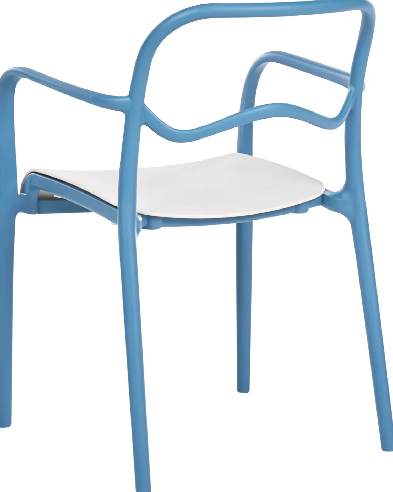 Clearance Beliani Set di 2 sedie da giardino THASOS Materiale sintetico Blu Beige Blu