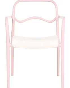 Best Beliani Set di 2 sedie da giardino THASOS Materiale sintetico Rosa pastello Beige Rosa