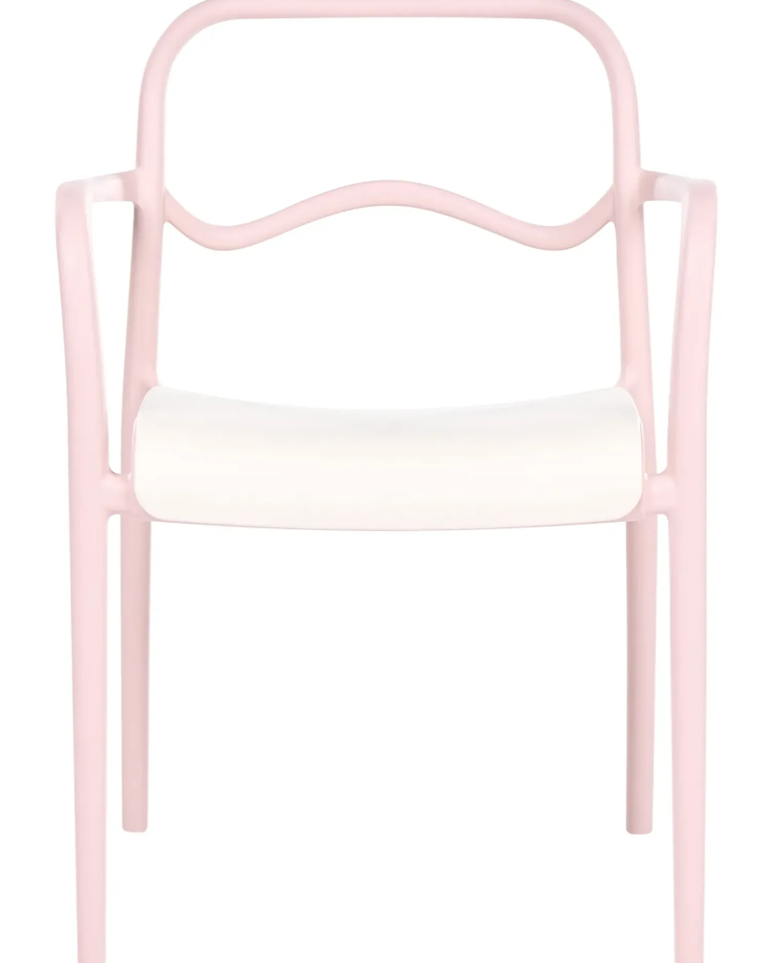Best Beliani Set di 2 sedie da giardino THASOS Materiale sintetico Rosa pastello Beige Rosa