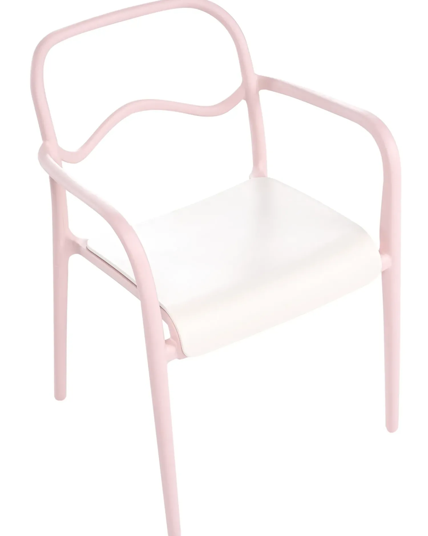 Best Beliani Set di 2 sedie da giardino THASOS Materiale sintetico Rosa pastello Beige Rosa