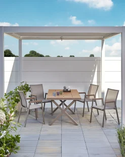New Beliani TIANO Metallo Tortora Marrone Grigio