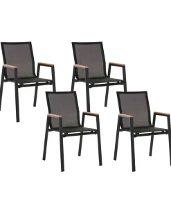 Sale Beliani TIANO Metallo Nero Marrone Nero