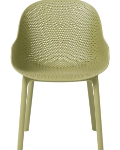 Clearance Beliani Set di 4 sedie da giardino TIGGIANO oliva Verde