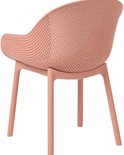 Sale Beliani Set di 4 sedie da giardino TIGGIANO Corallo Arancione