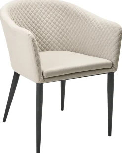 Online Beliani Set di 2 sedie da giardino TULUNI Tessuto Beige Beige Nero