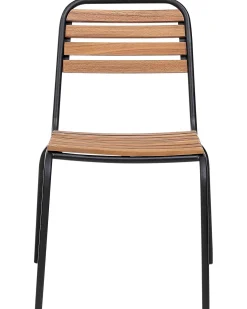 Sale Beliani VALLESE Legno d'acacia Marrone Marrone Nero