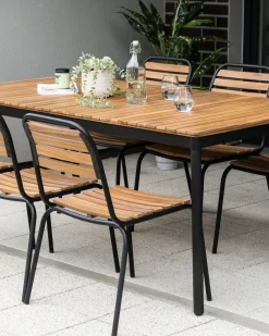 Sale Beliani VALLESE Legno d'acacia Marrone Marrone Nero