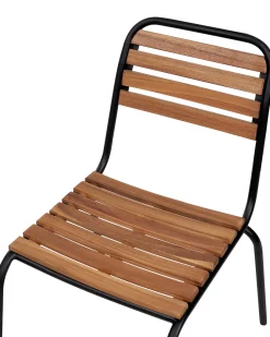 Sale Beliani VALLESE Legno d'acacia Marrone Marrone Nero