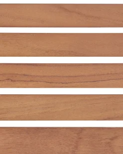 New Beliani VIAREGGIO Legno di teak certificato Marrone Argento Marrone