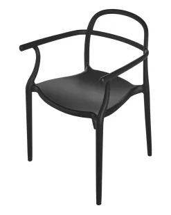 Best Beliani Set di 2 sedie da giardino VIDOR Nero