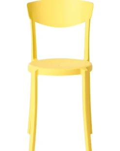 Hot Beliani Set di 4 sedie da giardino VIESTE Giallo