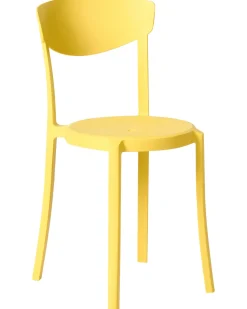 Hot Beliani Set di 4 sedie da giardino VIESTE Giallo