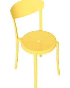 Hot Beliani Set di 4 sedie da giardino VIESTE Giallo
