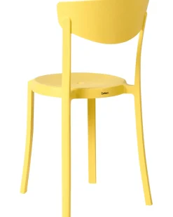 Hot Beliani Set di 4 sedie da giardino VIESTE Giallo