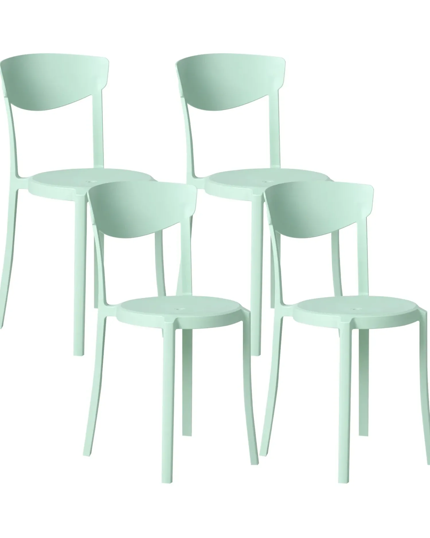 Sale Beliani Set di 4 sedie da giardino VIESTE menta Verde