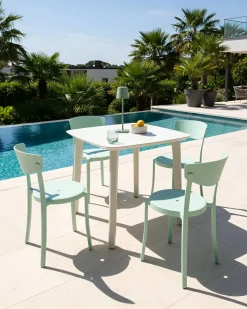 Sale Beliani Set di 4 sedie da giardino VIESTE menta Verde