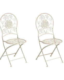 Online Beliani YAVIZA Pieghevole Metallo chiaro Beige