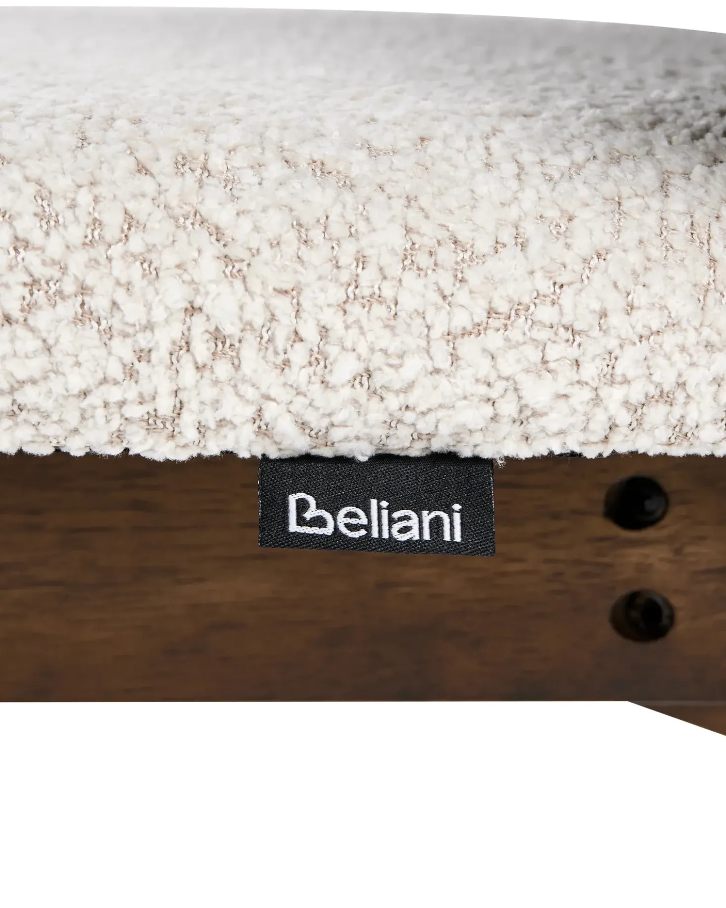 Set di 2 sedie da pranzo ABEE Marrone/Beige chiaro
