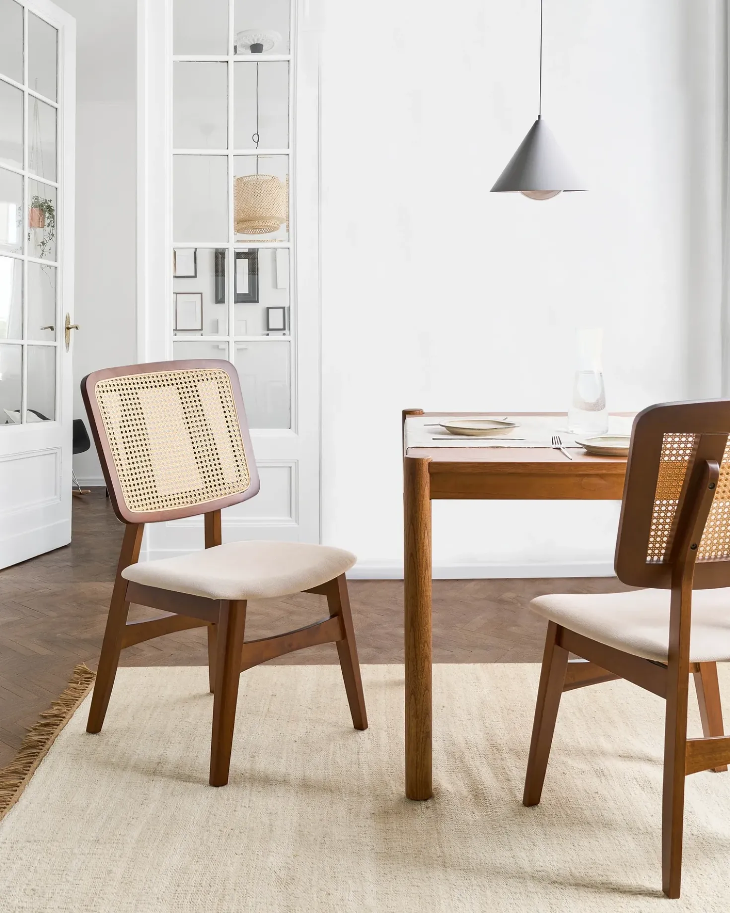 Set di 2 sedie da pranzo ALCOVA Legno Marrone
