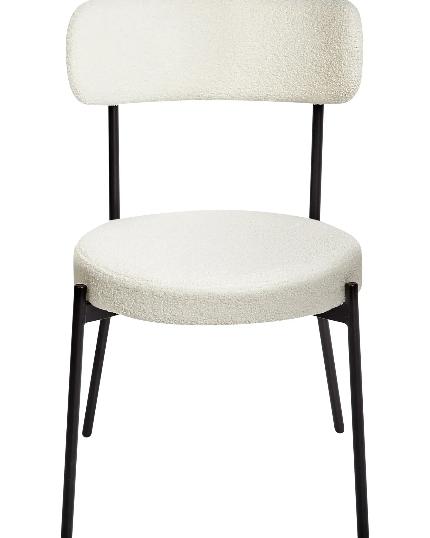 Set di 2 sedie da pranzo ALLISON Bouclé Bianco