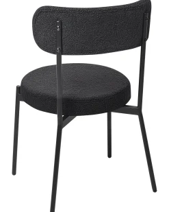 Set di 2 sedie da pranzo ALLISON Bouclé Nero