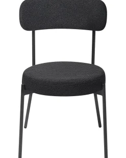Set di 2 sedie da pranzo ALLISON Bouclé Nero