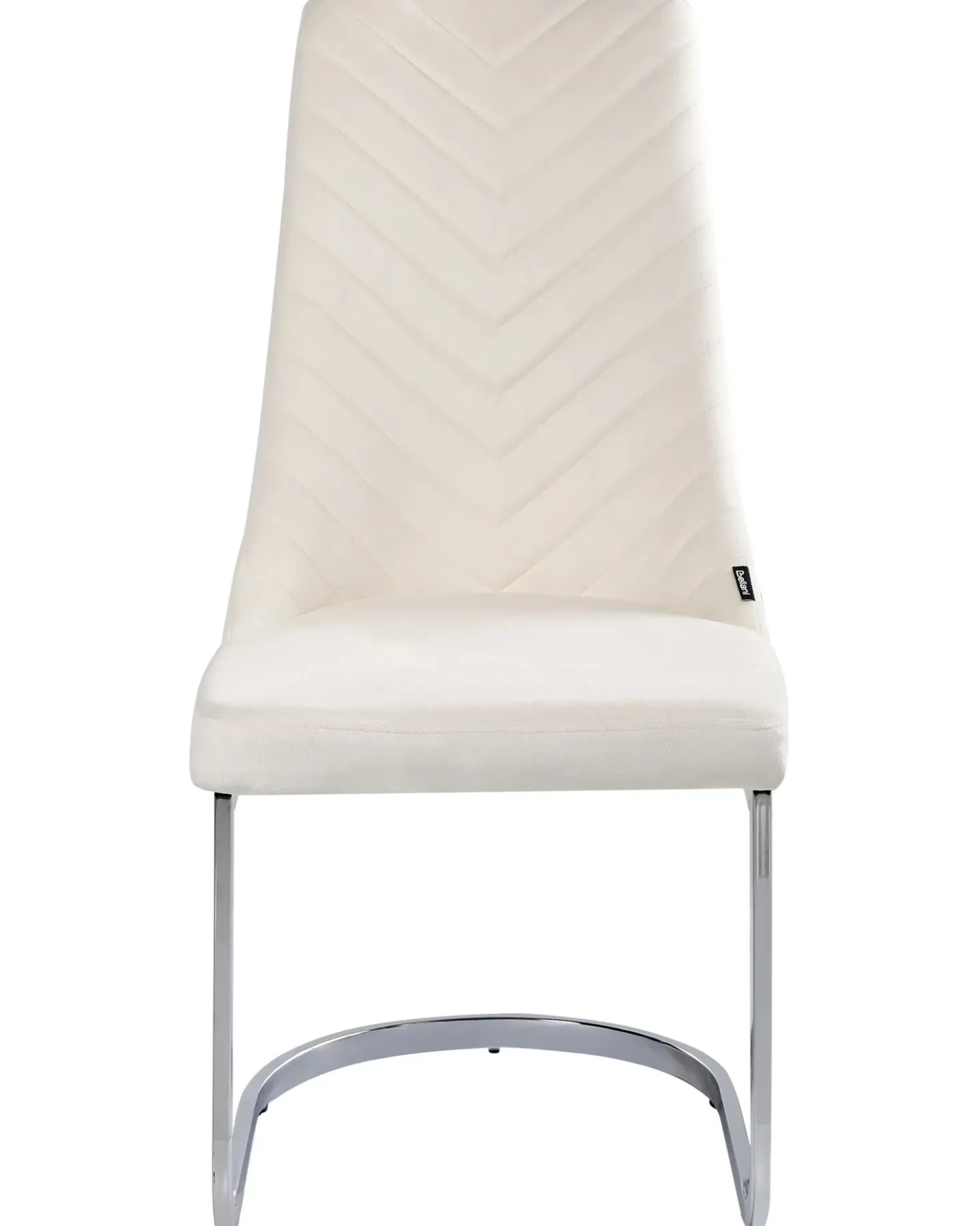 Set di 2 sedie da pranzo ALTOONA Velluto Bianco sporco