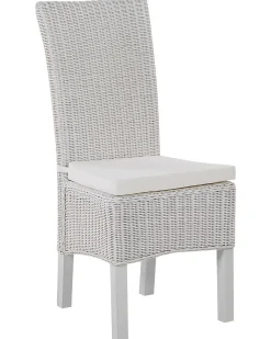 Sale Beliani Set di 2 sedie da pranzo ANDES Rattan Bianco