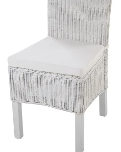 Sale Beliani Set di 2 sedie da pranzo ANDES Rattan Bianco