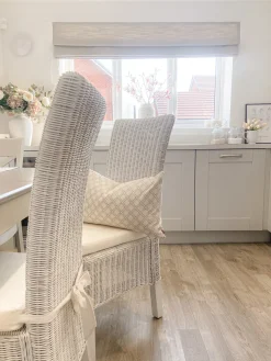 Sale Beliani Set di 2 sedie da pranzo ANDES Rattan Bianco