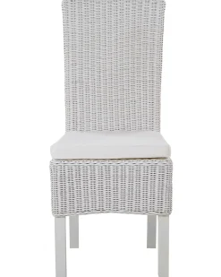 Sale Beliani Set di 2 sedie da pranzo ANDES Rattan Bianco