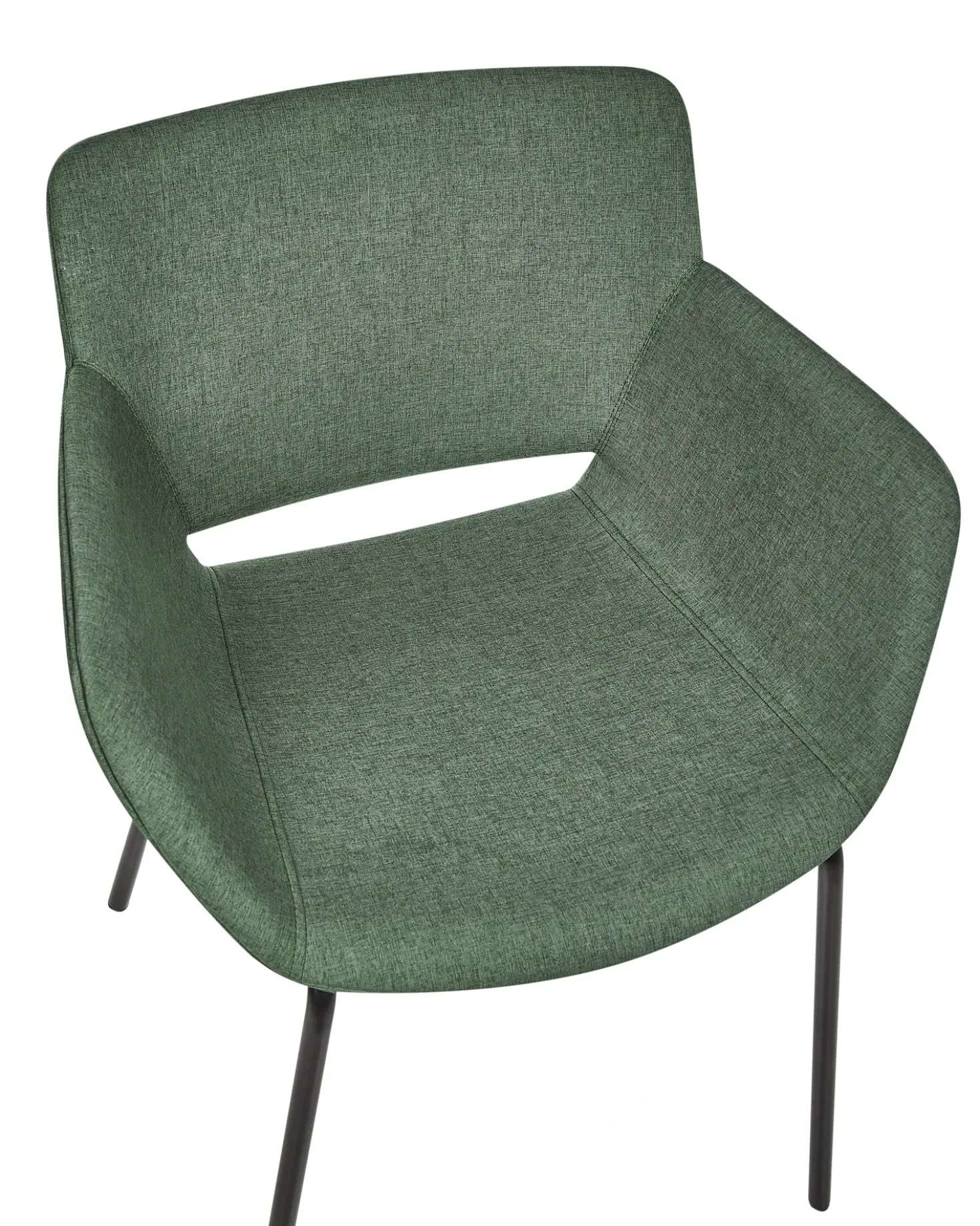 Set di 2 sedie da pranzo AXTEL Tessuto Verde