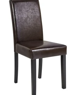 Discount Beliani Set di 2 sedie da pranzo BROADWAY Pelle sintetica Marrone scuro Marrone Marrone