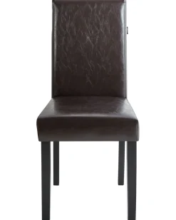 Discount Beliani Set di 2 sedie da pranzo BROADWAY Pelle sintetica Marrone scuro Marrone Marrone