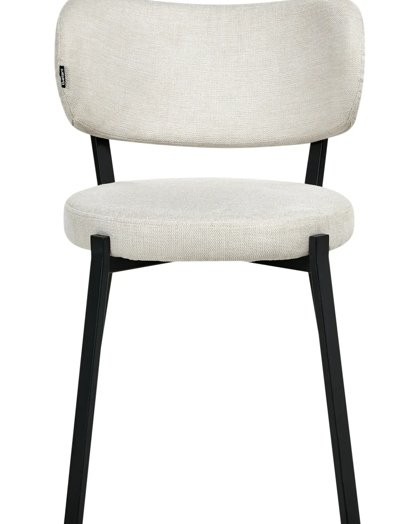 Set di 2 sedie da pranzo BRONTE Tessuto Beige chiaro