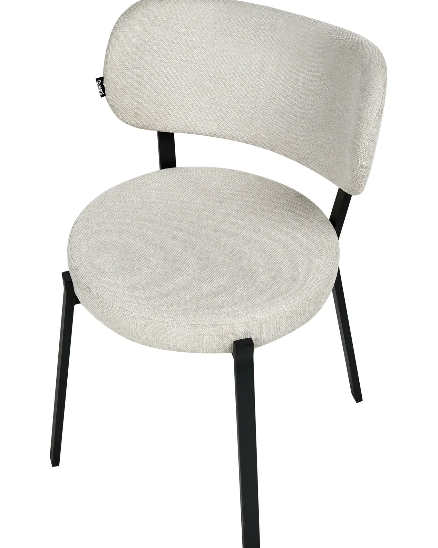 Set di 2 sedie da pranzo BRONTE Tessuto Beige chiaro