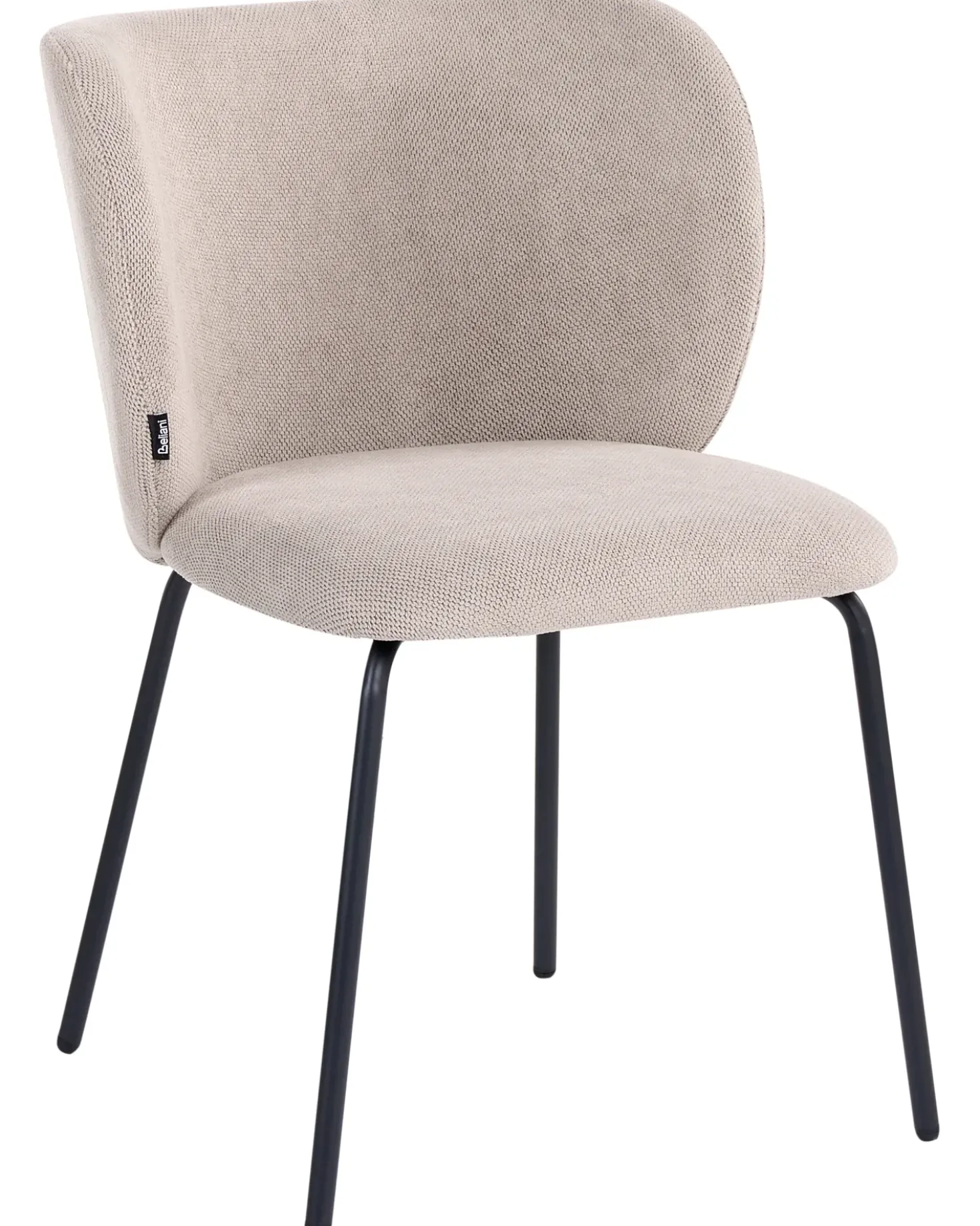 Set di 2 sedie da pranzo CALERA Tessuto Tortora
