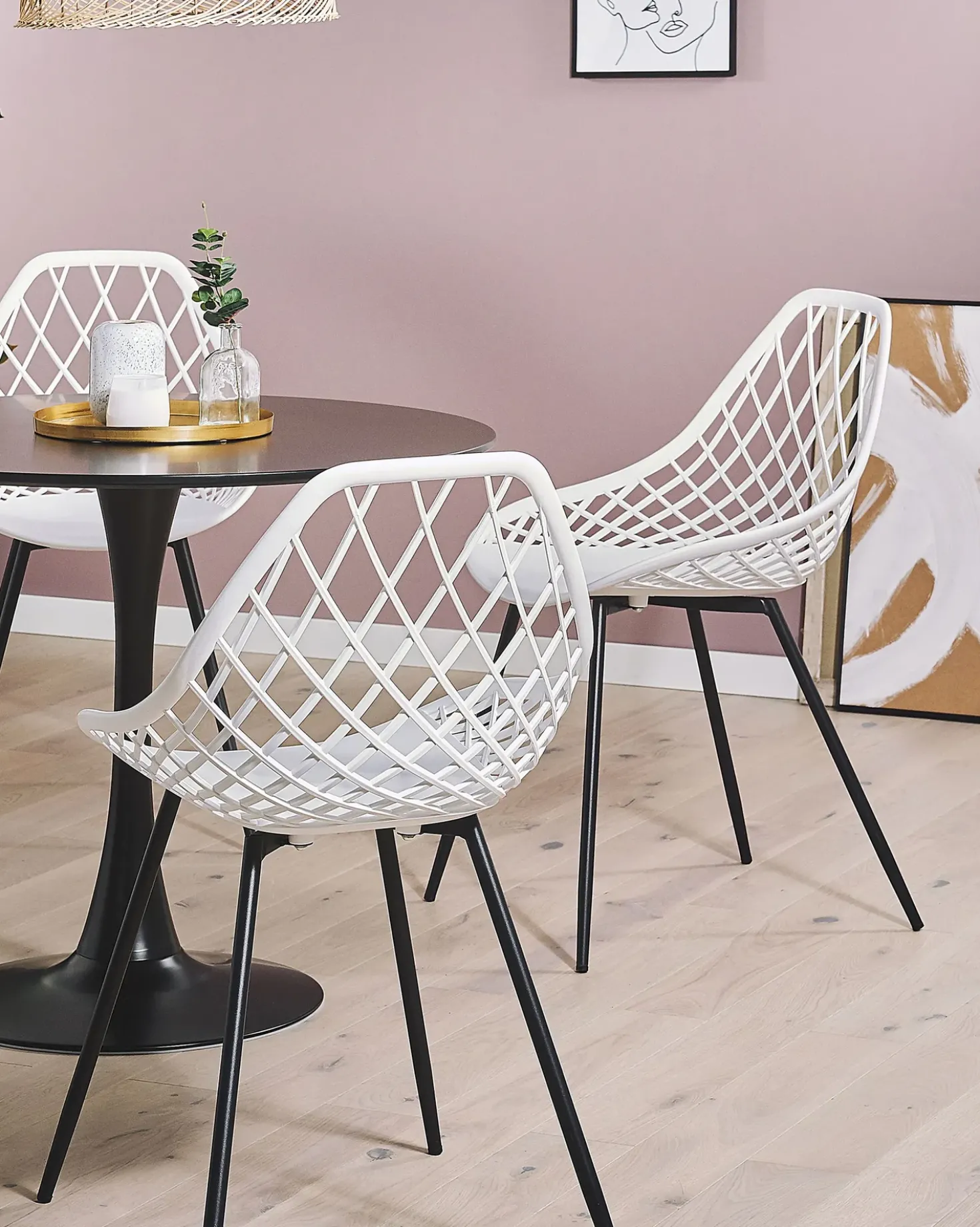 Set di 2 sedie da pranzo CANTON Bianco