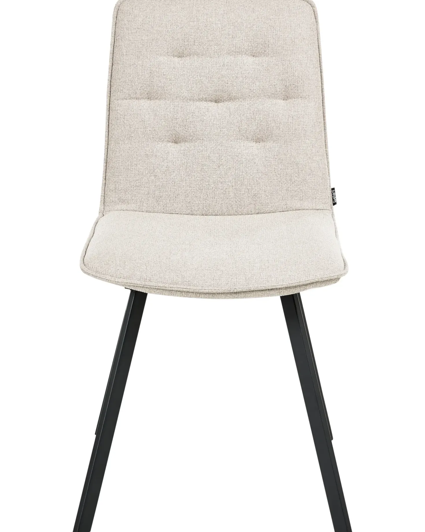 Set di 2 sedie da pranzo CARVER Tessuto Beige