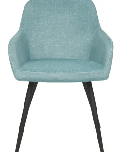 Set di 2 sedie da pranzo CASMALIA Velluto Azzurro
