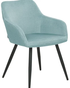 Set di 2 sedie da pranzo CASMALIA Velluto Azzurro