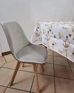 Set di 2 sedie da pranzo DAKOTA II Velluto Tortora