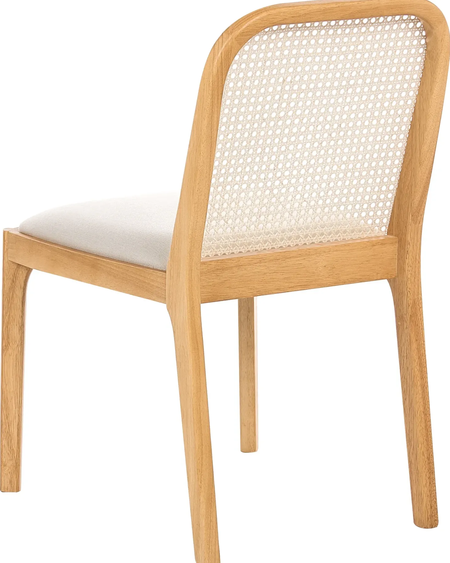 Set di 2 sedie da pranzo EDINA Tessuto Marrone chiaro/Beige