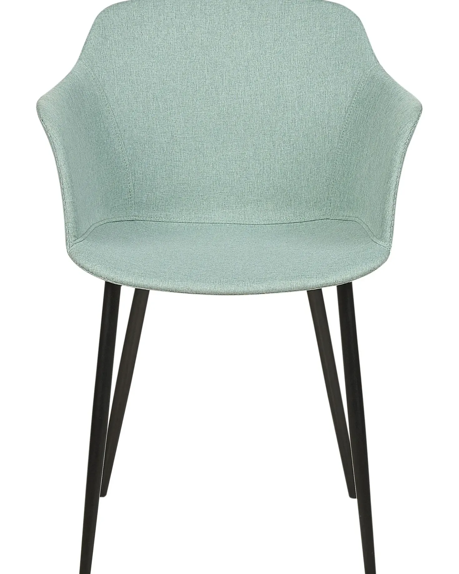 Set di 2 sedie da pranzo ELIM Tessuto Verde menta