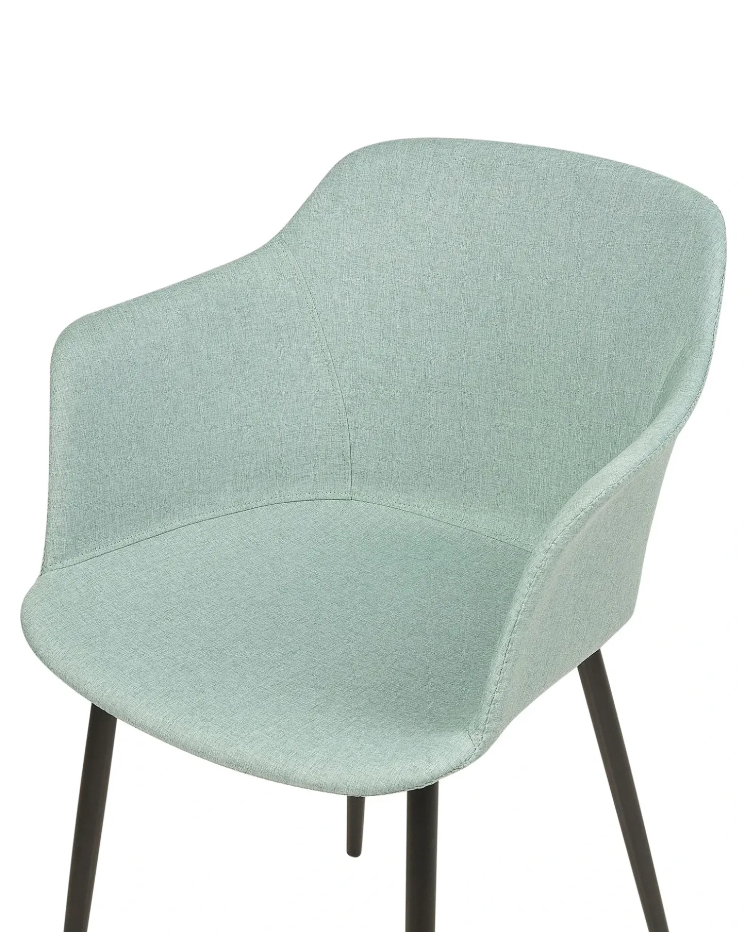 Set di 2 sedie da pranzo ELIM Tessuto Verde menta