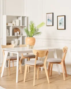 Set di 2 sedie da pranzo ERIE Legno Marrone chiaro/Grigio