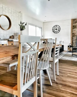 Set di 2 sedie da pranzo GEORGIA Legno Bianco